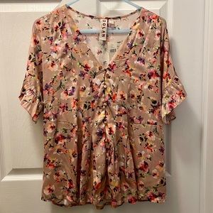ANTHROPOLOGIE DOLAN Flouncy Floral Shirt